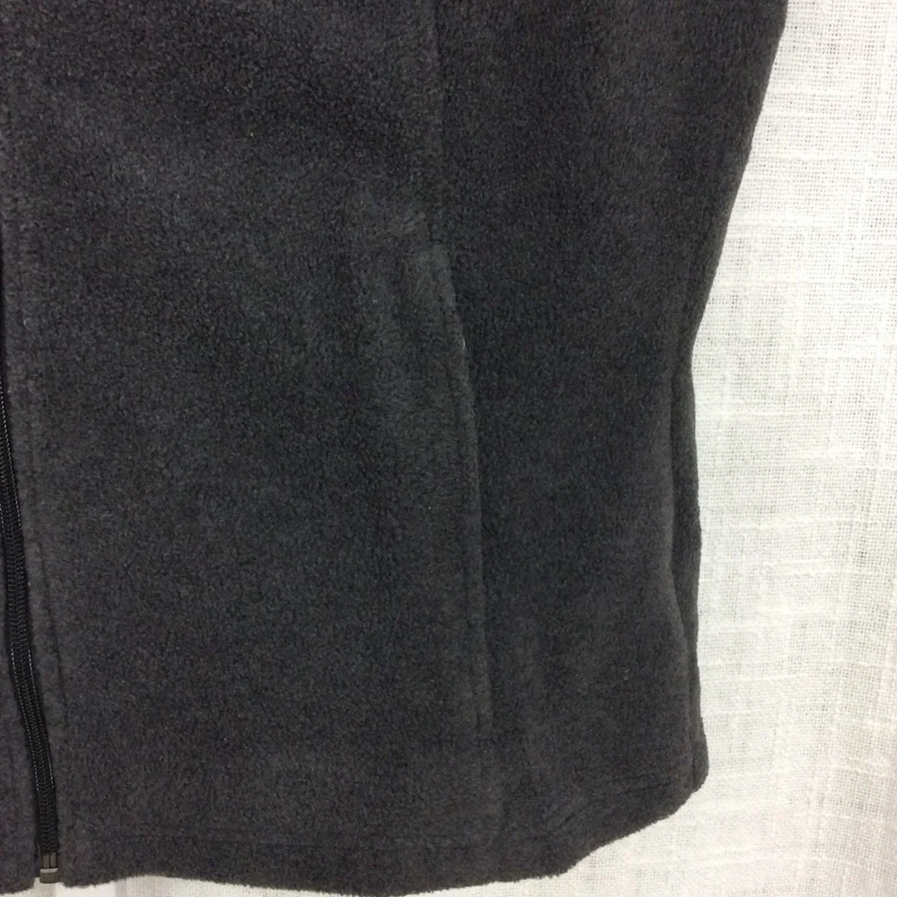Columbia Size XL Charcoal Gray Fleece Vest - Picture 3 of 6